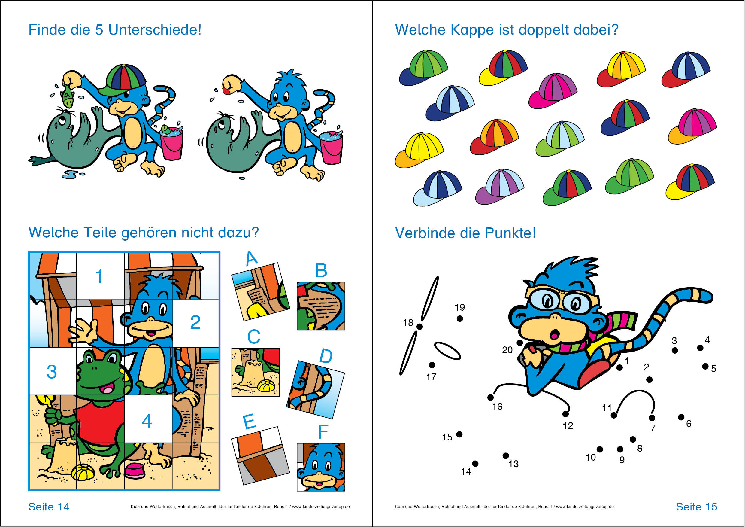 Die Kunterbunte Kinderzeitung Kubi Und Wetterfrosch Ratsel Und