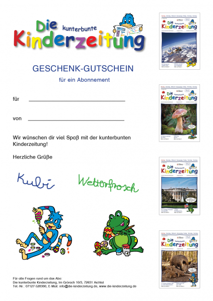 Geschenk-Abo zu Ostern